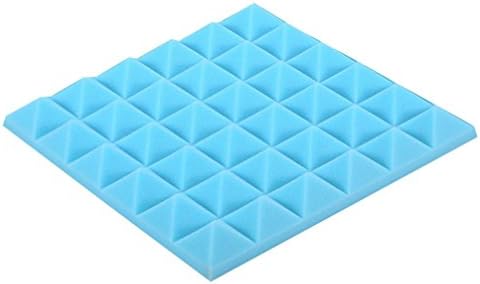 Kxnet 3D Wall Background Stickers,Modern Foam Wallpaper Sponge Panels Sound Stop Absorption Art Decor Sticker For KTV Studio KTV Soundproof (Blue)