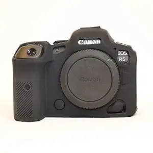 EasyCover Silicone Protective Camera Case Cover for Canon EOS R5 & R6 (Black)