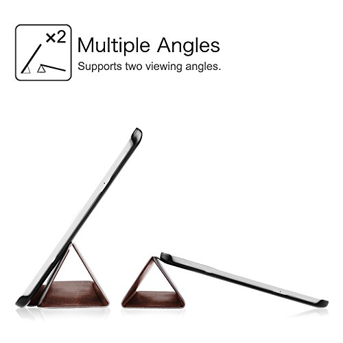 Fintie Samsung Galaxy Tab E 9.6 Hülle Case – Ultra Schlank Superleicht Ständer Smart Shell Cover Schutzhülle Etui Tasche für Samsung Galaxy Tab E T560N 24,3 cm (9,6 Zoll) Tablet-PC, Vintage Braun - 7