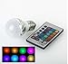 Produktbild RXYYOS E27 3W LED RGB Licht farbwechsel Lampe Birne und 24key IR-Fernbedienung (220lm, AC 85 - 265V, 50 X 81mm)
