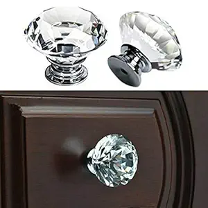 ELECTROPRIME Furniture Crystal knobs Accessories Spare 40mm Pull Handle Door Cupboard