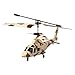 Produktbild Qomomont Hubschrauber Toy Radio RC Modell Militär Simulation Fighter Outdoor Pocket Drohne für Anfänger (Gelb, Small)