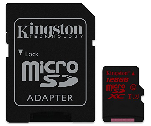 Kingston SDCA3/128GB microSDHC/SDXC 128GB Speicherkarte mit Adapter (UHS-I U3, 90R/80W) - 2