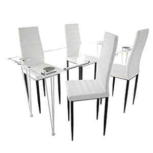 vidaXL 4X Esszimmerstuhl Kunstleder Küchenstuhl Lehnstuhl Essgruppe