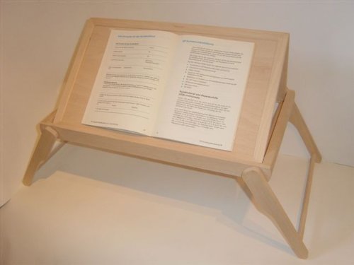 Bett-Tablett mit Buchhalter / Laptoptisch – Buche natur - 4