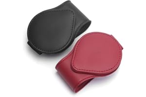 ‎KOBOKO Koboko Sonnenbrillen Halterung für Auto,2 Brillenhalter Auto,Brillenhalter für Auto,Magnetischer Leder-Brillenhalter-Clip,Sonnenbrillenhalter Auto,Sonnenbrillen Halterung für Auto,Auto Brillenhalter
