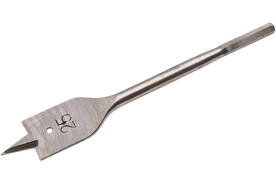 Draper Expert Flat Wood Drill Bit 25mm Ø | Spade Drill Bit | Woodworking Hole Drilling | 41784