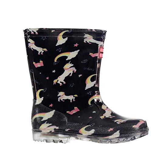 Donnay Childrens All Over Print Light Up Wellies (7 UK Child, Navy Unicorn)