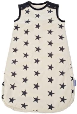 Mama Designs Babasac Multi Tog Baby Sleeping Bag in Off White with Star Design for 18 to 36 Months. 1.0 and 2.5 Tog included.