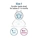 NUK Silicone Orthodontic Nipples, Size 1, Slow, 2 Pack