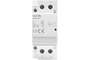 GEYA Contrôle automatique du circuit domestique du contacteur modulaire rail de guidage 2Pôle 63A 2NO AC220V