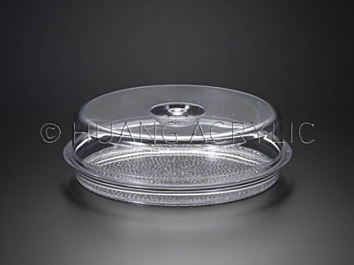 Round Tray W/Cover 11 (Set) Acrylic by Acrylichomedesign