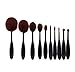 Hosaire Soft 10pcs Toothbrush Shaped Foundation Power Makeup Oval Cream Puff Brushes Set