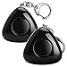 Produktbild ANRUI 120dB Taschenalarm - LED , SOS Notfall Schlüsselbund Sicherheitsalarm für Frauen, Kinder, Studenten, Nacht Arbeiter, Explorer Anti-Diebstahl-Alarm Polizist empfehlen (BLACK)