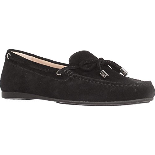 Preisvergleich Produktbild MICHAEL Michael Kors Sutton Moc Bow Moccasins Black Suede