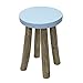 Produktbild BEISTELLTISCH NACHTTISCH COUCHTISCH HOLZ BLAU NATUR HOCKER FÜR KINDER VINTAGE TISCH WOHNZIMMERTISCH + BRILLIBRUM® FLYER Geschenke Geschenkidee Kinder