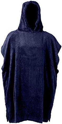 Kids Sports Changing Robe Hooded Towel 6-8 years - Navy Black
