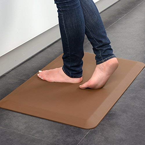 Vigoureux chastep Alfombrilla antifatiga para Cocina jardinería hogar DESKING Sentado, Comodidad para pie, Sentado, de Rodillas tareas 60 * 90 * 2 cm (marrón)