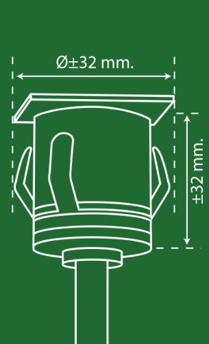 Ranex 5000.476 LED-Bodeneinbaustrahler (6er-Set) für Außen / eckig / befahrbar / belastbar bis zu 1.250 kg / 12 Volt Niedervolt (inkl. Netzteil) / 12m Kabel - 8