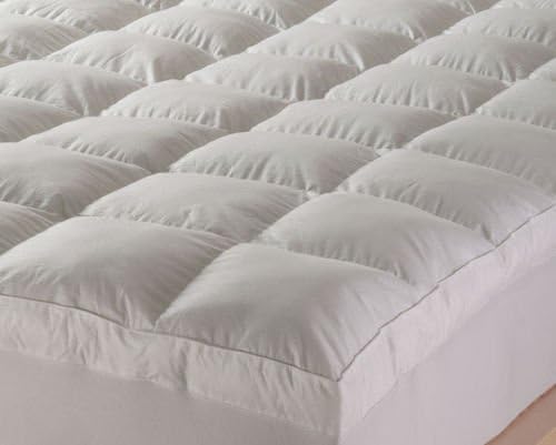 TEXTILE ARENA Luxury Duck Feather & Down Mattress Topper Mattress Cover Double Size