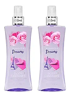 Body Fantasies Signature Fragrance Body Mist for Girls & Womens Romance & Dreams, 236ml | Long Lasting Body Spray and Perfume for Women | No Gas | Made in USA