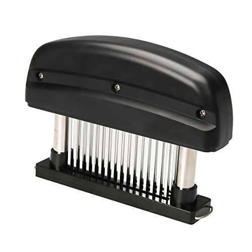 UBLISS Edelstahl Hamstring Messer Hammer Fleisch Schatz für lose Fleischklopfer Gerät 48 Blades (Black)
