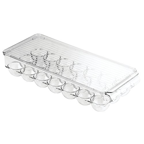 InterDesign 72930EU Kühlschrank-Boxen Eierdose, Groß, Durchsichtig - 5