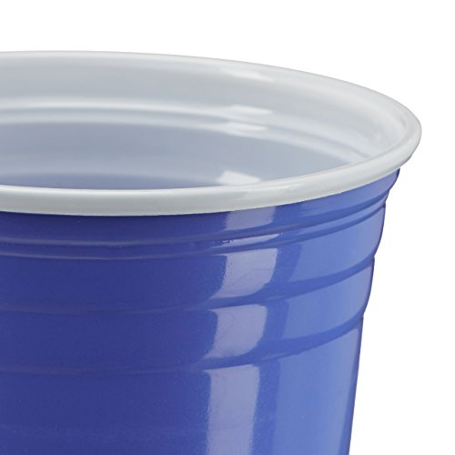 Relaxdays Beer Pong Getränkebecher im 50er Pack Party Cups für ca. 473 ml / 16 oz Flüssigkeit, blau - 4