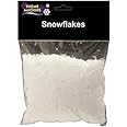 WHITE IRIDESCENT FAKE GLITTER SNOW FLAKES CHRISTMAS DECORATION XMAS DISPLAY