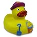 Produktbild HC-Handel 913177 Vinyl Badeente Beach Baby Gummi 9 cm