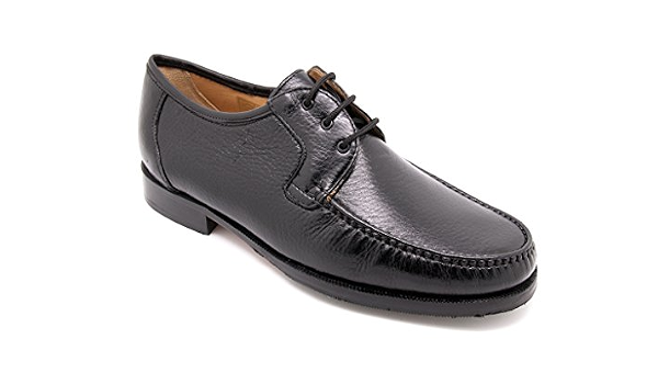 EL CHARRO 1350B Scarpe Uomo Mocassini Stringati Tela Canvas Blu