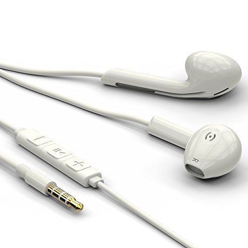 Auriculares shenzoo con regulador de volumen micr fono para Apple iOS y Android de color blanco reviews Auriculares shenzoo con regulador de volumen micr fono para Apple iOS y Android de color blanco