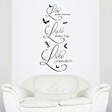 Wandtattoo - Clickzilla - A100 - Lebe jeden Moment, Lache jeden Tag, Liebe unendlich