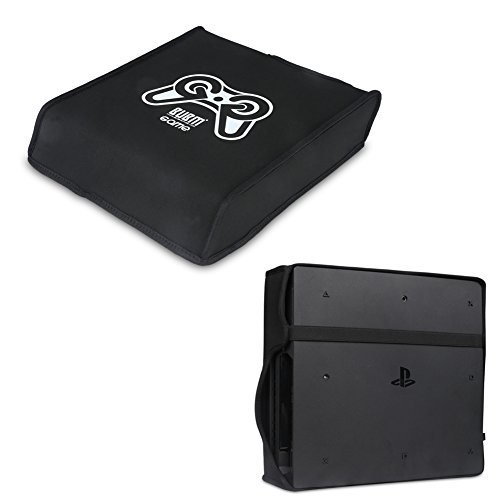 Preisvergleich Produktbild BUBM Staubschutz für Sony PlayStation PS4 Slim Spielkonsole, Schwarz