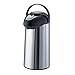 Produktbild Service Ideas GLAP300 SteelVac Premium Airpot, Glass Lined with Pump Lid, 3.0 Liter (101.4 oz.), Brushed Stainless/Black Accents by Service Ideas