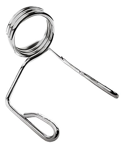 Wettkampf Olympia Langhantelset 220 cm + Scheiben mit Grifflöchern gummiert 50mm 100 KG + Federverschlüsse 50mm C.P. Sports - 5