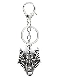lego dimensions raven magic portal Exclusivo diseño detallado Vikingo Odin Wolf colgante llave llavero llavero negro ónix ojos antiguos plata metal escandinavo nudo Raven MJOLNIR nórdico céltico runas nórdicas talismán sajón