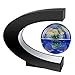 Produktbild Lieja Floating Globe Magnetische Levitation Rotierende Globus mit LED Licht Weltkarte, Anti-Gravity Heim und Büro Schreibtisch Dekoration Kids Educational Geschenk (C-Form blau)