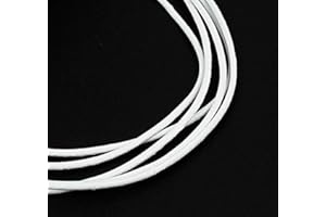 ‎PERLIN Perlin 10 Meter Lederband 1,5/2 mm Weiß Lederschnur Rindsleder Leder Schmuckband Bastelband Bastelschnur Schmuckschnur (2mm 10 Meter)