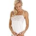 Camille Womens Ladies Luxury Ivory Camisole Lace Trim Top 22