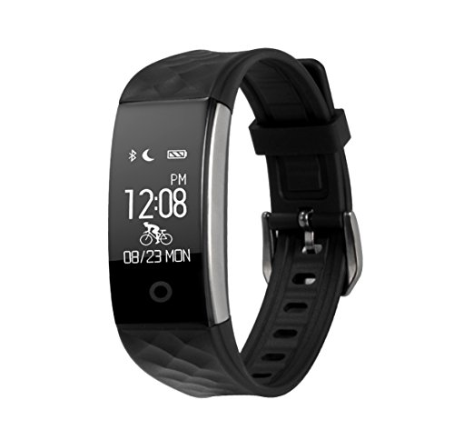 Preisvergleich Produktbild XCSOURCE® Fitness Armband mit Pulsmesser, Wasserdicht Fitness Armband Aktivitätstracker Schrittzähler Uhr mit Schlafanalyse, Aktivität Kalorienzähler für iPhone iOS und Android AC723