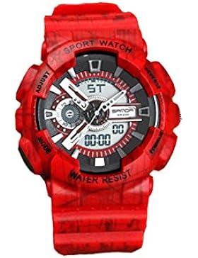 Sportuhr,Multi-funktions-digitale led elektronische armbanduhr wasserdicht leuchtende mode casual teenager-jungenuhr-E