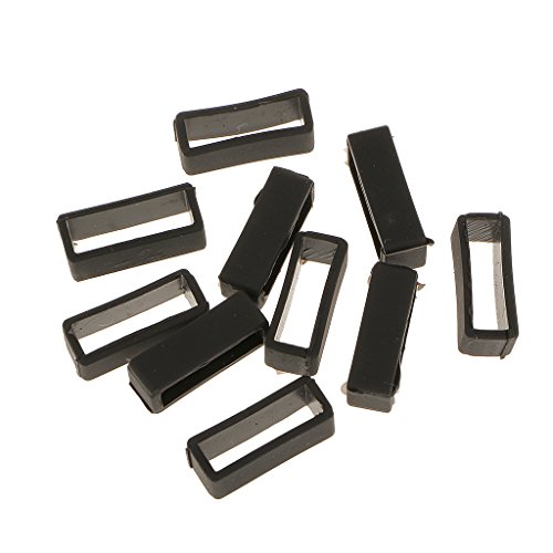 10 X Gummi Uhrenarmband Schlaufe Schnalle Halter für Uhrenarmbänder – 22mm Breite - 3