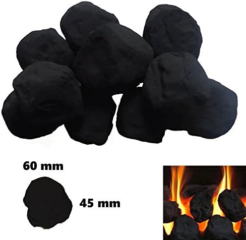 10 Gas Fire Ceramic Large Cast Coals Replacement Replacements/Bio Fuels/Ceramic/Boxed