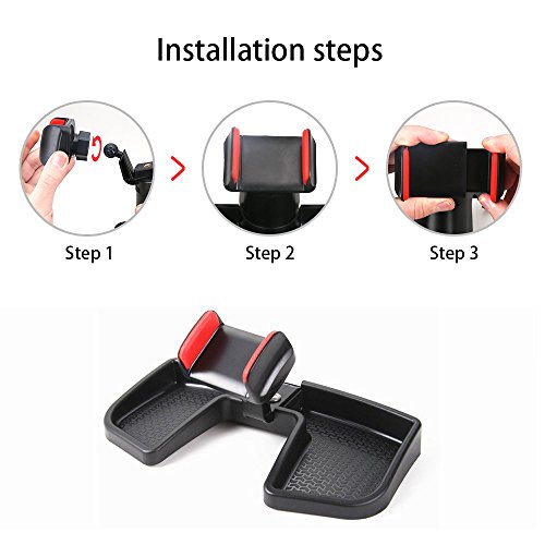 Supporto Auto Smartphone Telefoni, Universale Di Cellulari 360 Gradi di Rotazione Porta Cellulare Universale Auto