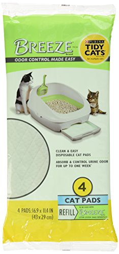 Breeze Tidy Cat Litter Pads 16.9x11.4 - 4 pads by BREEZE Litter System