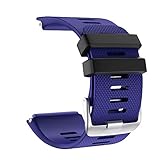 Vamoro Mode-Sport-Silikon-Ersatzarmband Ersatz Uhren-Armband Ersatzband Weiche Silikon Sport Ersatz Armband für Garmin vivoactive HR(Dark Blau)