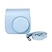 Produktbild PU Leder Kameratasche Tragegurt Fuer Fuji Fujifilm Instax Mini8 Blau