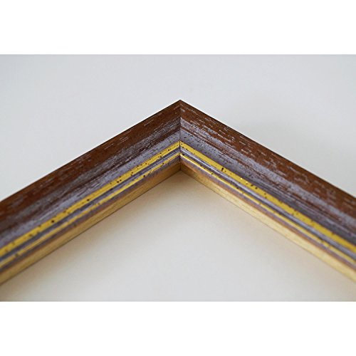 Spiegel Wandspiegel Badspiegel – Braunschweig 2,5 – Rot Braun mit Gold – 200 Größen zur Auswahl – handgefertigt – 30 x 50 – FM – Antik, Vintage - 4