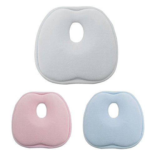 Monsieur Bébé ® Hypoallergenic Baby pillow to prevent flathead in shape memory foam- Three colors - Standard CE